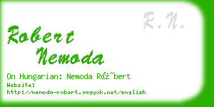 robert nemoda business card